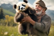 心怀怀旧，捡到一只怀旧熊猫宝宝