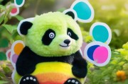 绿色熊猫贴，让快乐成为日常